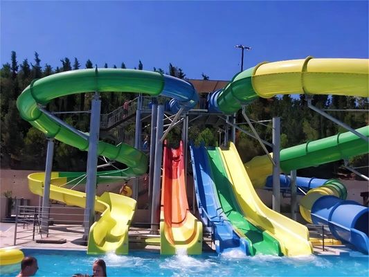 OEM Water Entertainment Equipment Fiberglass Slide For Amusement Park