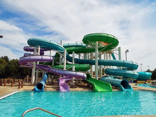 OEM Kids Aqua Water Park Games Fiberglass Slide for Kids Pool