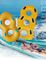 Aqua Theme Park Slide Swim Ring Inflatable With Handle For Water Game Play