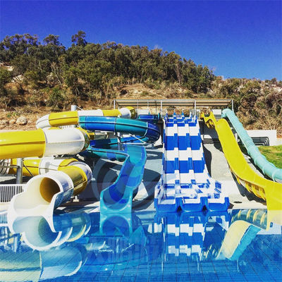 ราคาดี FRP Resort Water Slide Combo Children Adults Big Pool Water Slides RoHS Approved ออนไลน์