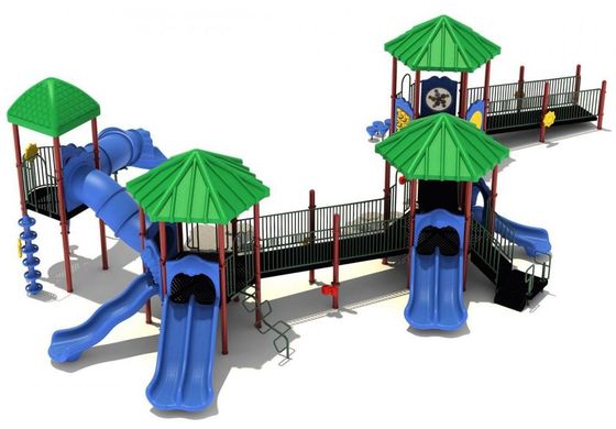 ราคาดี OEM Outdoor Playground Equipment 3 In 1 Plastic Playhouse With Slide ออนไลน์