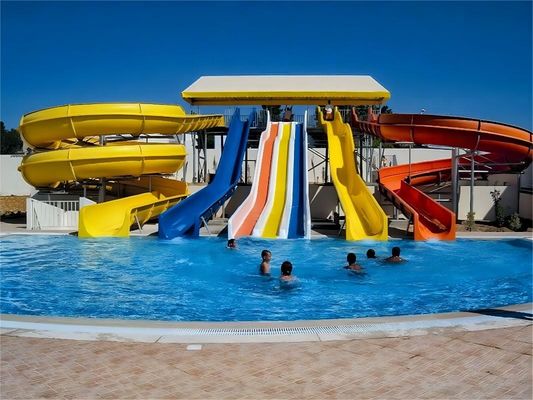 ราคาดี Anti Corrosion Fiberglass Slides Outdoor Water Games Aquatic Park Child Play Equipment ออนไลน์