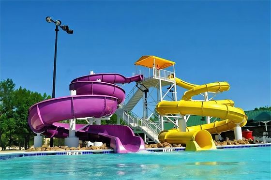 ราคาดี OEM Outdoor Children Play Park Amusement Pool Guangzhou Fiberglass Water Slide for Kids ออนไลน์