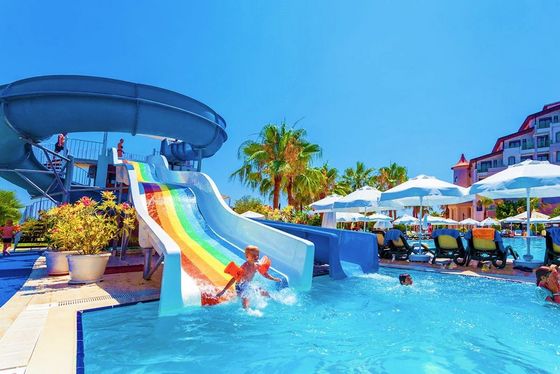 ราคาดี OEM Hot Sale Amusement Park Products Outdoor Tube Designer Fiberglass Water Slides ออนไลน์