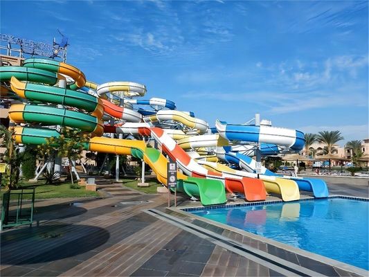 ราคาดี Swimming Pool Fiberglass Water Slide For Kids  Commercial Theme Park Playground Amusement Rides ออนไลน์