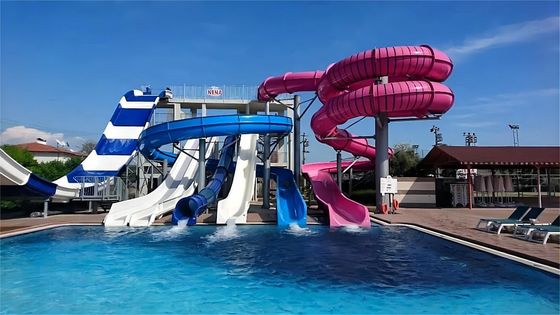 ราคาดี OEM Customized Aqua Water Park Private Pool Tube Fiberglass Slides ออนไลน์