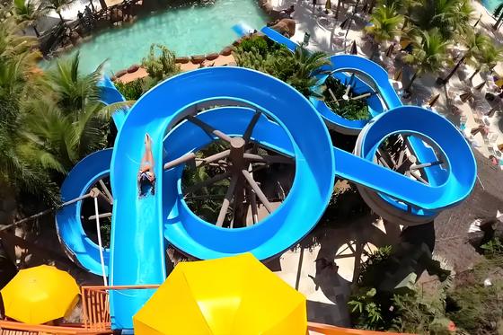 ราคาดี Summer Hot Selling Large-Scale Water Park Slide Fiberglass Spiral with Design Service Water Play Equlpment One-year Warranty ออนไลน์