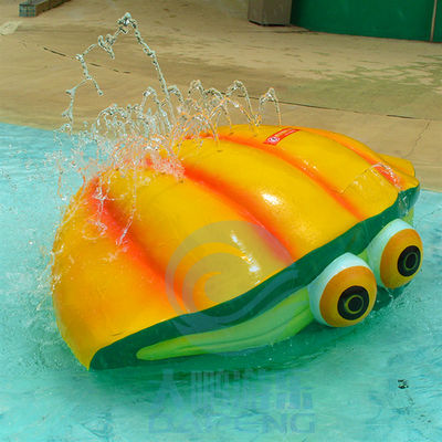 Aqua Park Kids Splash Zone Elements Fiberglass Ground Spray Shell - สีเหลือง