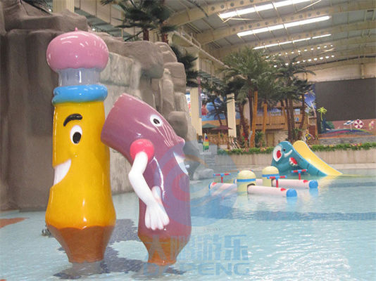 Aqua Park Spray Pencil Shape Fountains For Children Splash Zone