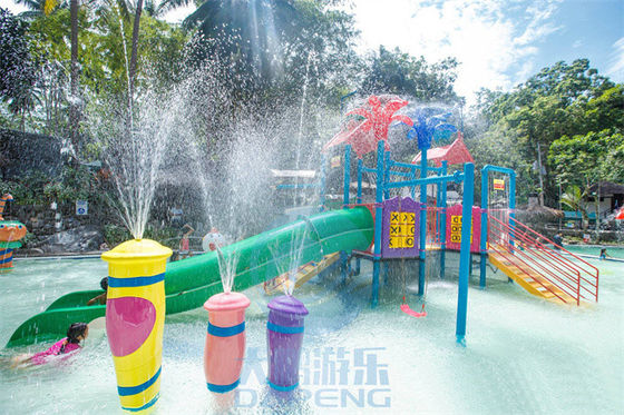 ราคาดี แอดเวนชั่น พาร์ค ฝน Splash Pad ของเล่น ไฟเบอร์กล๊าส คอลัมน์ Fountain Spray Set ออนไลน์