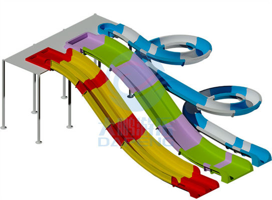 รีสอร์ท โฮเต็ล สระว่ายน้ํา สไลด์น้ํา ใยแก้ว