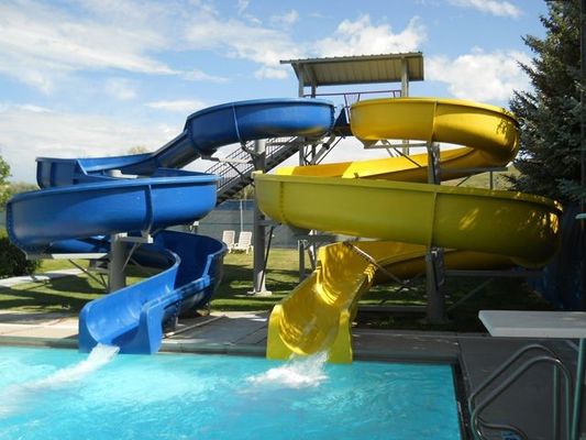 OEM Amuse Park Amusement Ride Water Fiberglass Slide Kid for Outdoor Pool