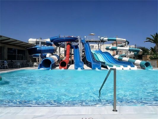 ODM Outdoor Kids สนามเด็ก อุปกรณ์สนามเด็ก สนามเด็ก รถสไลด์น้ําใยแก้วสําหรับเด็ก