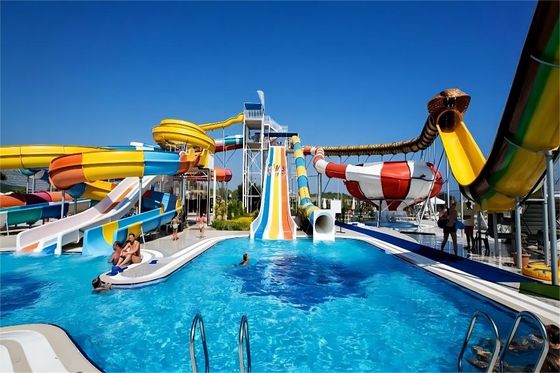 OEM Kids Outside Amusement Swimming Pool Ride Fiberglass Water Slide