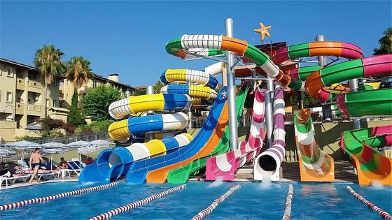 ราคาดี OEM สนามน้ํา Theme Park Rides Amusement เด็ก ไฟเบอร์กลาสน้ําสไลด์ ออนไลน์