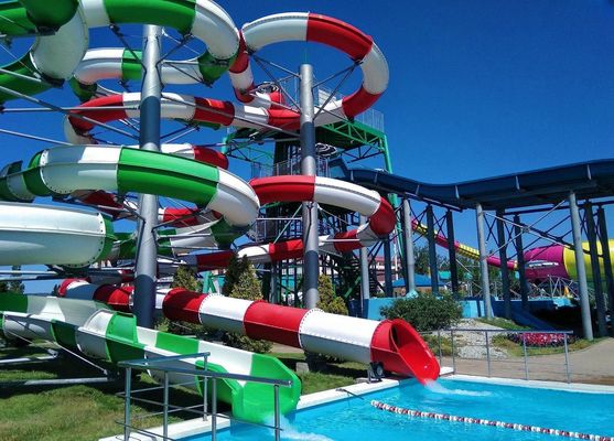ODM Guangdong Dapeng Amusement Technology Co Ltd สวนสระว่ายน้ํา เกมส์ขี่เด็ก สนามเด็ก ไฟเบอร์กลาสน้ําสไลด์