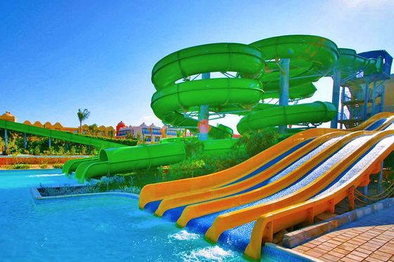 สนามเล่นน้ํา ที่นิยม Aqua Spray Carnival ท่อสไพร่ สายสไลด์น้ําใยแก้ว สําหรับเด็ก