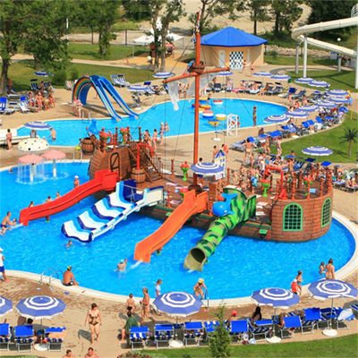 สวนน้ำสำหรับเด็กยอดนิยม อควาพาร์ค สนามเด็กเล่น เรือโจรสลัด สระว่ายน้ำ สไลเดอร์ พร้อมแผ่นสาดน้ำ