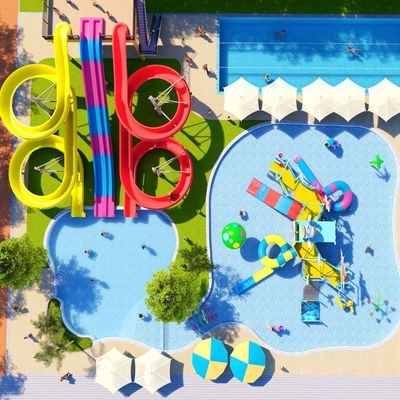 ราคาดี Customized Aqua Park Commercial Outdoor Water Feature Equipment Kids Pool Play Equipment Water Park Slides For Sale ออนไลน์