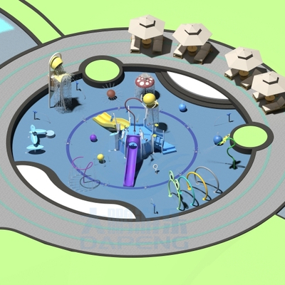 ราคาดี Custom Outdoor Water Playground Equipment  Children Aqua Park With Splash Pads For Hotels And Resorts ออนไลน์