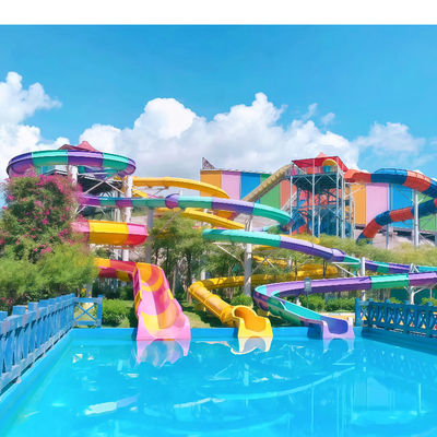 ราคาดี High Strength Fiberglass Commercial Amusement Park Slide Service Life Over 10 Years With 2D And 3D Design ออนไลน์