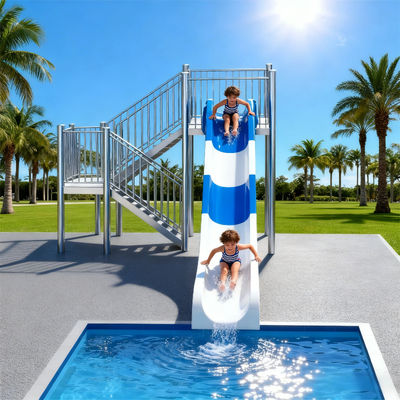 ราคาดี High-Speed Water Slide Fiberglass Material Residential Hotels Parks Swimming Pool Can Personalized Design Use For Adults And Children ออนไลน์