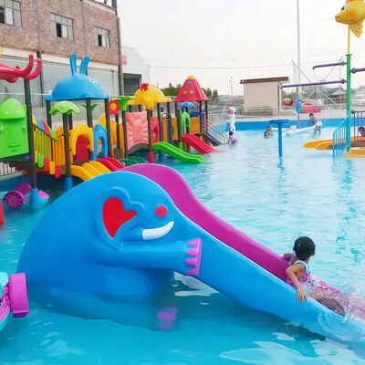 อุปกรณ์เล่นน้ำ ไฟเบอร์กลาส เหล็กชุบสังกะสี สำหรับสวนน้ำ สระว่ายน้ำ คุณสมบัติทางน้ำบนบกตื้น รับประกัน 1 ปี