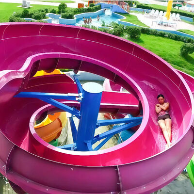 เปิดสไพรอลปาร์คน้ําสไลด์ ไฟเบอร์กล๊าส Custom Adult Amusement Ride สําหรับการใช้งานทางการค้า