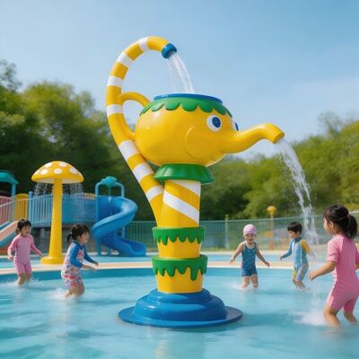 ธีมกาน้ำชาแบบโต้ตอบคุณสมบัติการเล่นน้ำสำหรับเด็กสำหรับ Aqua Park Splash Pad และความสนุกในสระว่ายน้ำสำหรับเด็ก