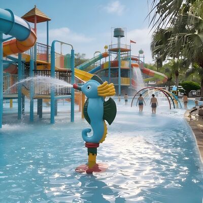 ราคาดี Seahorse Theme Kids Water Play Feature สําหรับสปลาช์พาดและสระว่ายน้ํา ออนไลน์