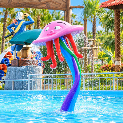 ราคาดี สีสันหลากหลาย Jellyfish Splash Pad อุปกรณ์สวนน้ําที่มีน้ําสเปรย์สําหรับพื้นที่เล่นเด็ก online