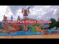 Outdoor Water Park สระว่ายน้ํา สไลด์ไฟเบอร์กลาส ความสูง 5m