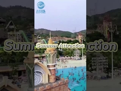 อุปกรณ์สวนสนุกภายนอก เกมน้ํา สายสไลด์น้ําไฟเบอร์กล๊าส